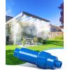 imageHOMENOTE Misting System with Filter 262FT 8M Misting Line  7 Brass Mist Nozzles  Brass Adapter34quot  Large Calcium Inhibitor Filter Mister for Outside Patio Cooling Greenhouse Garden Watering5905FT18M