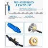 imageHOMENOTE Misting System with Filter 262FT 8M Misting Line  7 Brass Mist Nozzles  Brass Adapter34quot  Large Calcium Inhibitor Filter Mister for Outside Patio Cooling Greenhouse Garden Watering5905FT18M