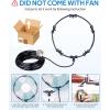 imagehomenote Fan Misting Kit for a Cool Patio Breeze 164FT Misting Line 5 Removable Brass Nozzle and Solid Brass Adapter34quot Outdoor Mister Fan for Patio Cooling