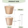 imagehomenote Peat Pots 3154 Inch 120 Pcs Seed Starting Pots with Drainage Holes Round Nursery Plants Pots with Bonus 20 Plant Labels