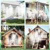 image:imageHOMENOTE Misting Cooling System with Timer 26FT Misting Hose7 Brass Nozzles34 Brass AdapterWater Timer with Mist Mode amp Irrigation Mode Outdoor Misters for Patio Cooling and Garden Watering59FT  18M