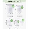 image:imagehomenote 3 Inch Clear Nursery Pots 30 Pack with Humidity DomesampPlant SaucersRigid Plastic Nursery Pots with DrainageTransparent Flower Pots for Seedlings360 Rotary VentIndoor Outdoor GardenWithout Humidity Domes