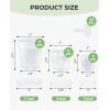 image:imagehomenote 3 Inch Clear Nursery Pots 30 Pack with Humidity DomesampPlant SaucersRigid Plastic Nursery Pots with DrainageTransparent Flower Pots for Seedlings360 Rotary VentIndoor Outdoor GardenWithout Humidity Domes