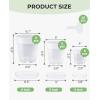 image:imagehomenote 3 Inch Clear Nursery Pots 30 Pack with Humidity DomesampPlant SaucersRigid Plastic Nursery Pots with DrainageTransparent Flower Pots for Seedlings360 Rotary VentIndoor Outdoor GardenWithout Humidity Domes