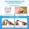 image:imagehomenote Adjustable Misting System 360 Flexible Brass Nozzles 32FT PreAssembled Mister Hose for Patio Cooling Garden Irrigation Greenhouse Watering Pet Chicken Coop Cooling32FT  10M