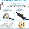 image:imageHOMENOTE Misting Cooling System 98FT30M PreAssembled Kit with 27 Brass Nozzles amp 34 Brass Adapter Cooling Mister for Patio Backyard Pets Garden amp GreenhouseBlack