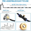 image:imageHOMENOTE Misting Cooling System 98FT30M PreAssembled Kit with 27 Brass Nozzles amp 34 Brass Adapter Cooling Mister for Patio Backyard Pets Garden amp GreenhouseBlack