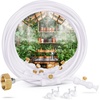 image:imageHOMENOTE Misting Cooling System 98FT30M PreAssembled Kit with 27 Brass Nozzles amp 34 Brass Adapter Cooling Mister for Patio Backyard Pets Garden amp GreenhouseWhite