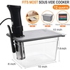 image:imageHOMENOTE Sous Vide Container 12 Quart with Collapsible Silicone LidComplete Sous Vide Accessories Kit BPA FreeCompatible with Anova and Most Sous Vide CookersComes with RackContainer  Rack  Sleeve