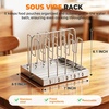 image:imageHOMENOTE Sous Vide Container 12 Quart with Collapsible Silicone LidComplete Sous Vide Accessories Kit BPA FreeCompatible with Anova and Most Sous Vide CookersComes with RackContainer  Rack