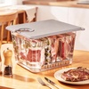 image:imageHOMENOTE Sous Vide Container 12 Quart with Collapsible Silicone LidComplete Sous Vide Accessories Kit BPA FreeCompatible with Anova and Most Sous Vide CookersComes with RackContainer