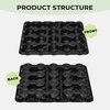 image:imagehomenote 4 Inch Seed Starting Trays with Humidity Domes for Plants 4 Pack 12Cell Seedling Starter Trays Plant Starter Germination Trays for Pots Seedlings for Indoor4 Opening Compatible Pots3 Inch