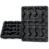 image:imagehomenote 4 Inch Seed Starting Trays with Humidity Domes for Plants 4 Pack 12Cell Seedling Starter Trays Plant Starter Germination Trays for Pots Seedlings for Indoor4 Opening Compatible Pots3 Inch