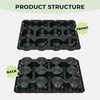 image:imagehomenote 4 Inch Seed Starting Trays with Humidity Domes for Plants 4 Pack 12Cell Seedling Starter Trays Plant Starter Germination Trays for Pots Seedlings for Indoor4 Opening Compatible Pots4 Inch