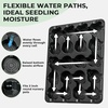 image:imagehomenote 4 Inch Seed Starting Trays with Humidity Domes for Plants 4 Pack 12Cell Seedling Starter Trays Plant Starter Germination Trays for Pots Seedlings for Indoor4 Opening Compatible Pots3 Inch