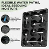 image:imagehomenote 4 Inch Seed Starting Trays with Humidity Domes for Plants 4 Pack 12Cell Seedling Starter Trays Plant Starter Germination Trays for Pots Seedlings for Indoor4 Opening Compatible Pots4 Inch