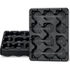 image:imagehomenote 4 Inch Seed Starting Trays with Humidity Domes for Plants 4 Pack 12Cell Seedling Starter Trays Plant Starter Germination Trays for Pots Seedlings for Indoor4 Opening Compatible Pots4 Inch