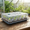 image:imagehomenote 4 Inch Seed Starting Trays with Humidity Domes for Plants 4 Pack 12Cell Seedling Starter Trays Plant Starter Germination Trays for Pots Seedlings for Indoor4 Opening Compatible Pots3 Inch