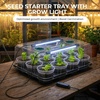 image:imagehomenote 4 Inch Seed Starting Trays with Humidity Domes for Plants 4 Pack 12Cell Seedling Starter Trays Plant Starter Germination Trays for Pots Seedlings for Indoor4 Opening Compatible Pots4 Inch