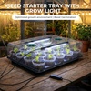 image:imagehomenote 4 Inch Seed Starting Trays with Humidity Domes for Plants 4 Pack 12Cell Seedling Starter Trays Plant Starter Germination Trays for Pots Seedlings for Indoor4 Opening Compatible Pots3 Inch