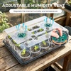 image:imagehomenote 4 Inch Seed Starting Trays with Humidity Domes for Plants 4 Pack 12Cell Seedling Starter Trays Plant Starter Germination Trays for Pots Seedlings for Indoor4 Opening Compatible Pots3 Inch