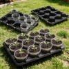 image:imagehomenote 4 Inch Seed Starting Trays with Humidity Domes for Plants 4 Pack 12Cell Seedling Starter Trays Plant Starter Germination Trays for Pots Seedlings for Indoor4 Opening Compatible Pots4 Inch