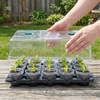 image:imagehomenote 4 Inch Seed Starting Trays with Humidity Domes for Plants 4 Pack 12Cell Seedling Starter Trays Plant Starter Germination Trays for Pots Seedlings for Indoor4 Opening Compatible Pots3 Inch