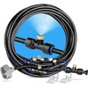image:imageHOMENOTE Misting Cooling System 98FT30M PreAssembled Kit with 27 Brass Nozzles amp 34 Brass Adapter Cooling Mister for Patio Backyard Pets Garden amp GreenhouseBlack
