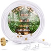 image:imageHOMENOTE Misting Cooling System 98FT30M PreAssembled Kit with 27 Brass Nozzles amp 34 Brass Adapter Cooling Mister for Patio Backyard Pets Garden amp GreenhouseWhite