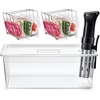 image:imageHOMENOTE Sous Vide Container 26 Quart With LidBPA Free Complete Accessories For Anova and Most Sous Vide CookersAnova Container KitLarge Sous Vide Containerwith 2 Rack