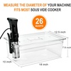 image:imageHOMENOTE Sous Vide Container 26 Quart With LidBPA Free Complete Accessories For Anova and Most Sous Vide CookersAnova Container KitLarge Sous Vide Containerwith 2 Rack