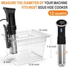 image:imageHOMENOTE Sous Vide Container 26 Quart With LidBPA Free Complete Accessories For Anova and Most Sous Vide CookersAnova Container KitSous Vide Containerwithout accessories