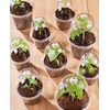 image:imageHOMENOTE Clear Nursery Pots for Plants with Humidity Dome5 Inch Plant Pot Plastic Seedling Pots with Drainage Holes High Transparency10 Pack