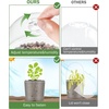 image:imageHOMENOTE Clear Nursery Pots for Plants with Humidity Dome5 Inch Plant Pot Plastic Seedling Pots with Drainage Holes High Transparency10 Pack