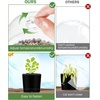 image:imageHOMENOTE Nursery Pots for Plants with Humidity Domes345Inch Plant Pot for Planting Plastic Seedling Pots with Drainage HolesBlack 15 Pack