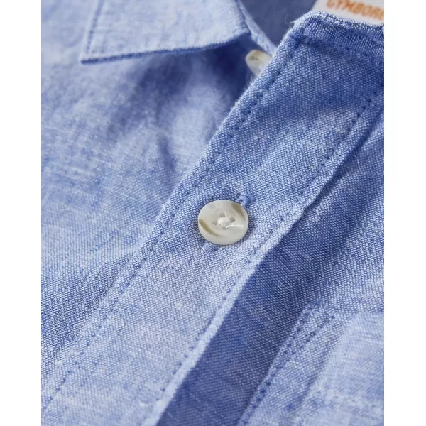 Gymboree Boys' and Toddler Long Sleeve Linen Button Up Shirt