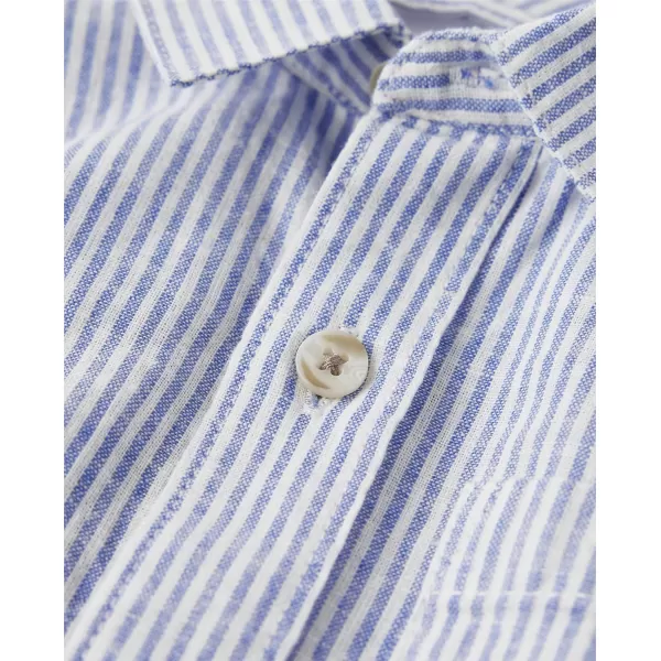Gymboree Boys' and Toddler Long Sleeve Linen Button Up Shirt