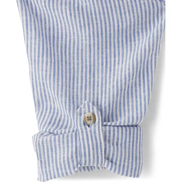 Gymboree Boys' and Toddler Long Sleeve Linen Button Up Shirt