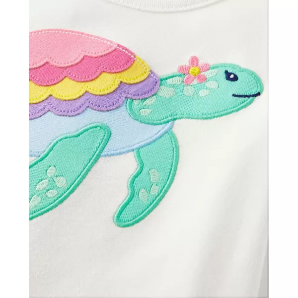Gymboree Girls' and Toddler Embroidered Graphic Short Sleeve T-Shirts