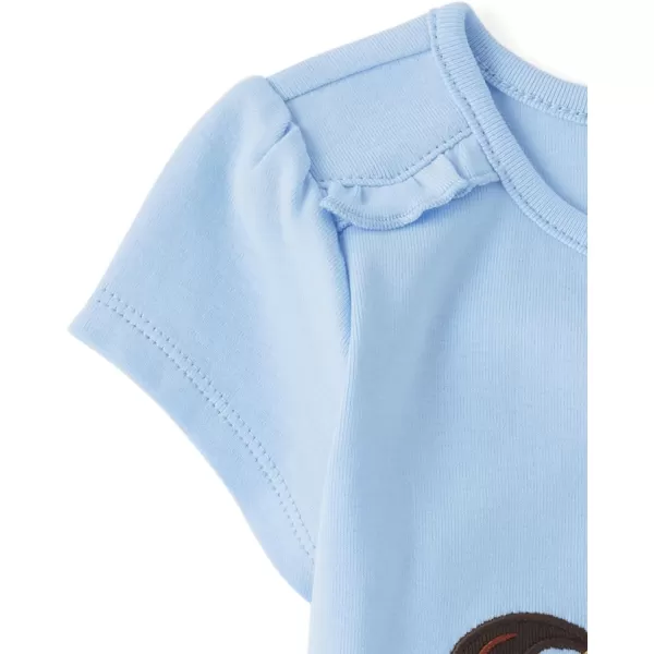 Gymboree Girls' and Toddler Embroidered Graphic Short Sleeve T-Shirts
