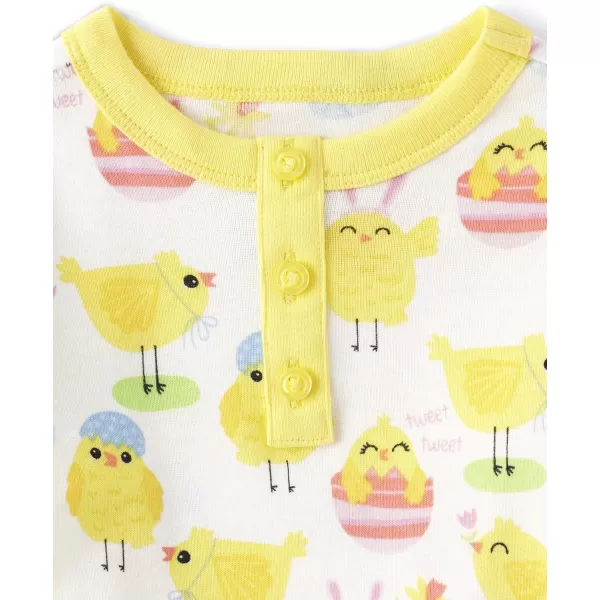Gymboree Unisex Kid's and Toddler Easter Gymmie Short Sleeve Top and Pant Cotton 2-Piece Pajama Sets