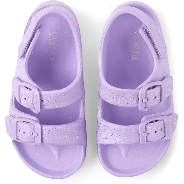 The Children's Place Baby-Girl and Toddler Buckle Slides with Backstrap Sandal