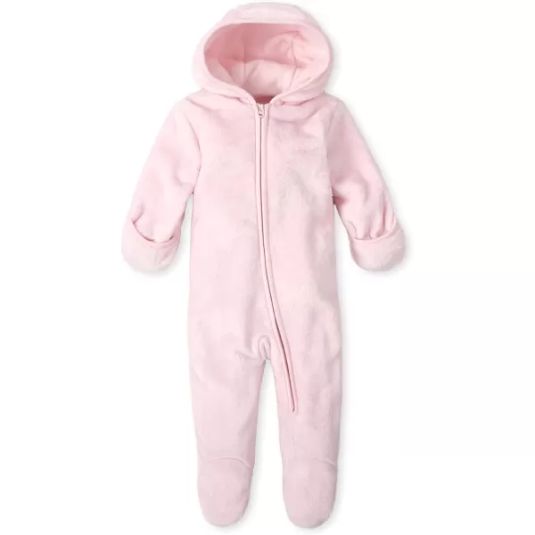 The Children's Place Baby-Girls Hoodie Zip-front Sherpa Bunting