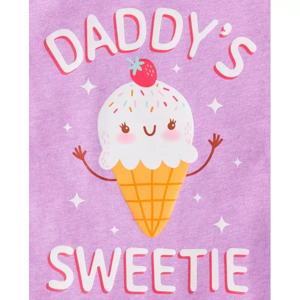 The Children's Place Baby Girls' and Toddler Family, Mom, Dad, Sibling Short Sleeve Graphic T-Shirts,multipacks