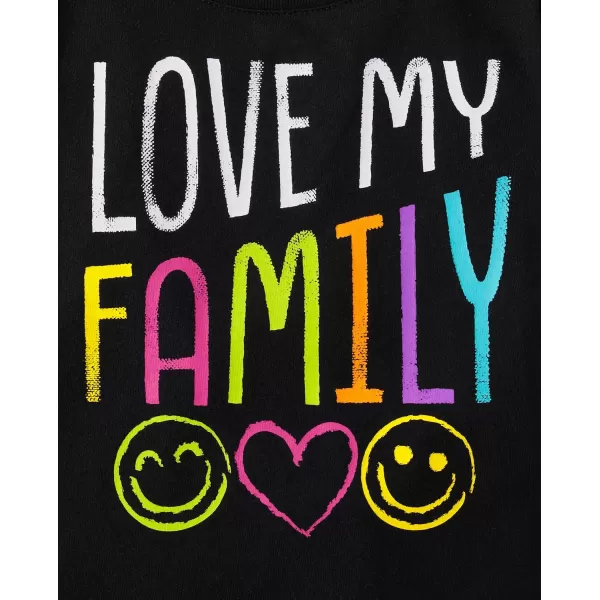 The Children's Place Baby Girls' and Toddler Family, Mom, Dad, Sibling Short Sleeve Graphic T-Shirts,multipacks