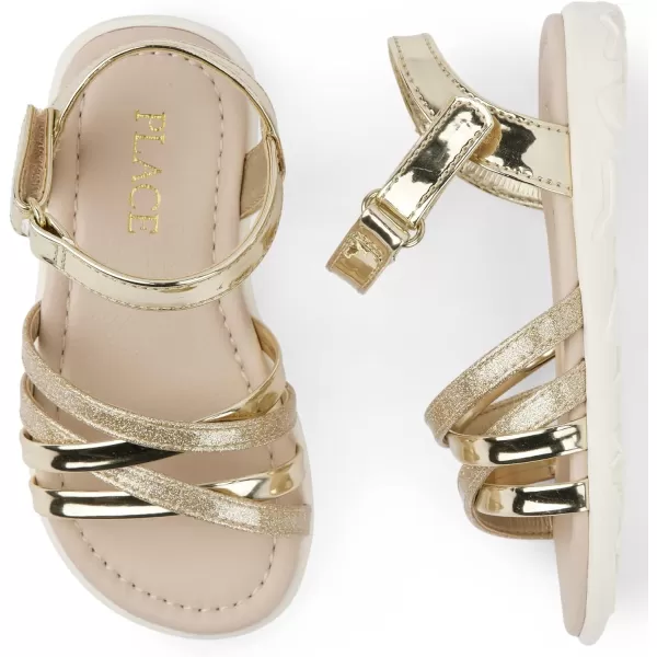 The Children's Place Baby-Girl's and Toddler Glitter Sandals
