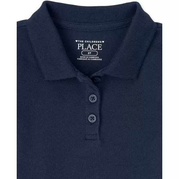 The Children's Place Baby Girls' and Toddler Short Sleeve Pique Polo