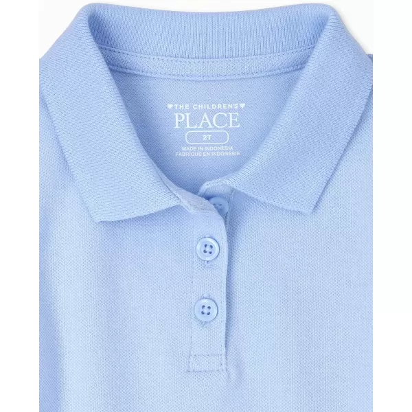 The Children's Place Baby Girls' and Toddler Short Sleeve Pique Polo