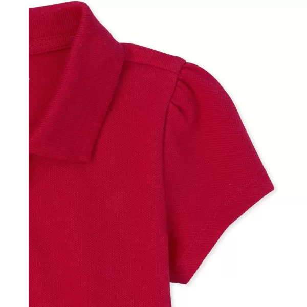 The Children's Place Baby Girls' and Toddler Short Sleeve Pique Polo