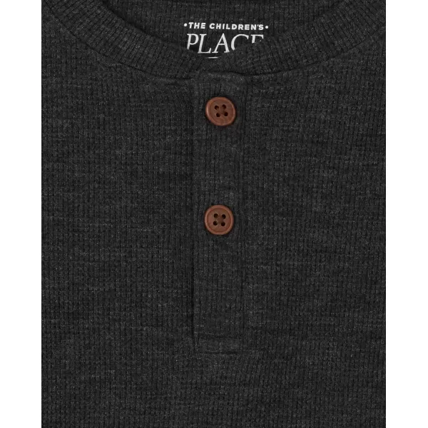 The Children's Place Baby Toddler Boys Long Sleeve Thermal Henley Top